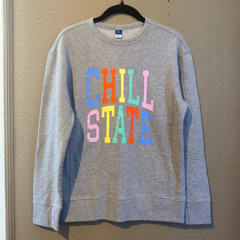 NWT Old Navy “Chill State” Sweatshirt Size XL (14-16)